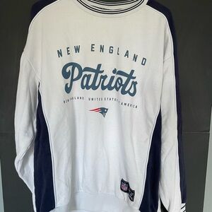 NFL New England Patriots White and Blue Jacket